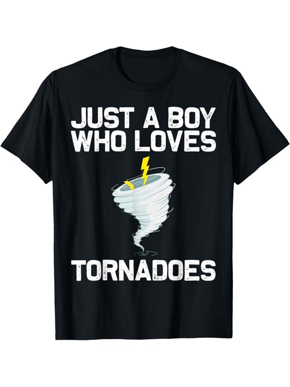 Funny Tornado Gift For Boys Kids Hurricane Weather Chaser T-Shirt mens t shirt,black,women,funny,misfits,men,journey