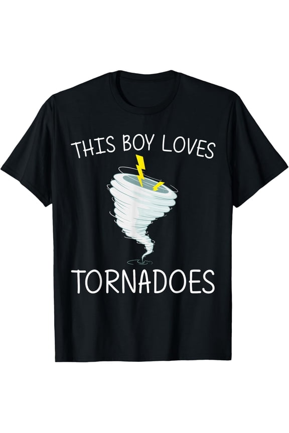Funny Tornado Gift For Boys Kids Hurricane Weather Chaser T-Shirt