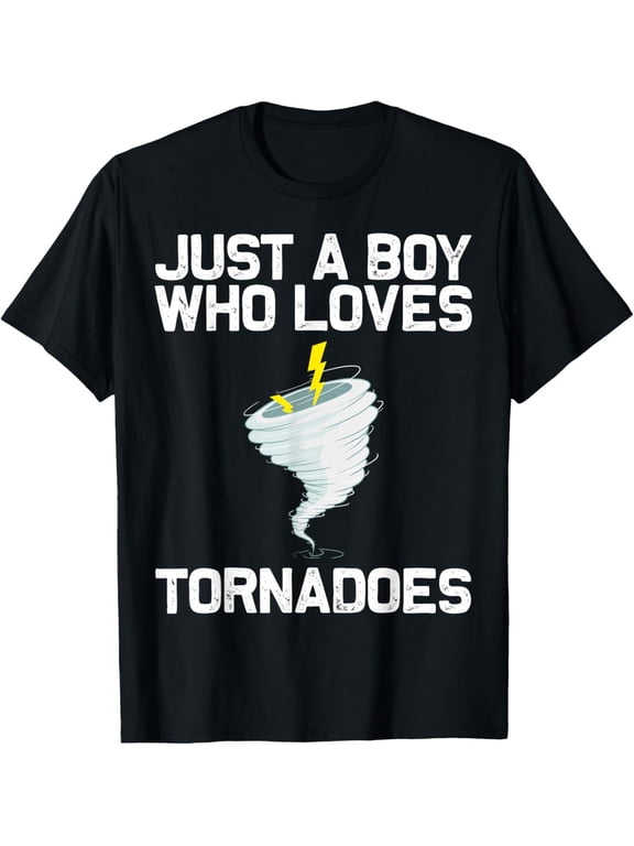 Funny Tornado Gift For Boys Kids Hurricane Weather Chaser T-Shirt