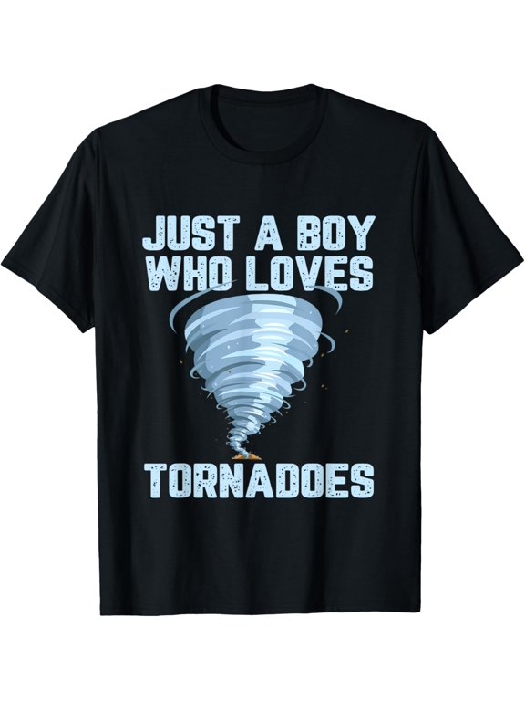 Funny Tornado Gift For Boys Kids Hurricane Weather Chaser T-Shirt