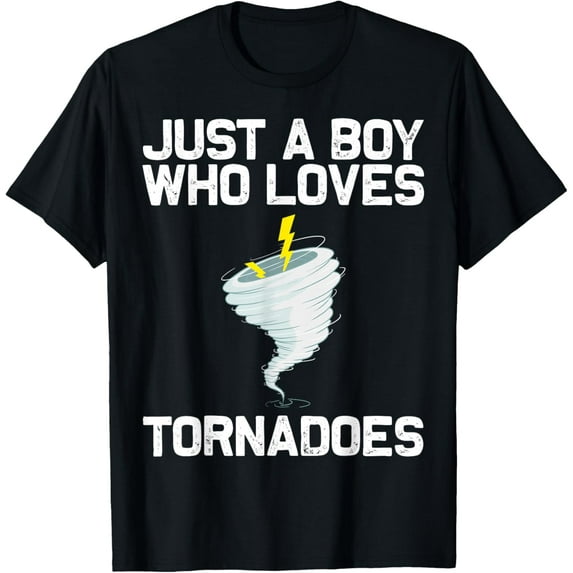 Funny Tornado Gift For Boys Kids Hurricane Weather Chaser T-Shirt