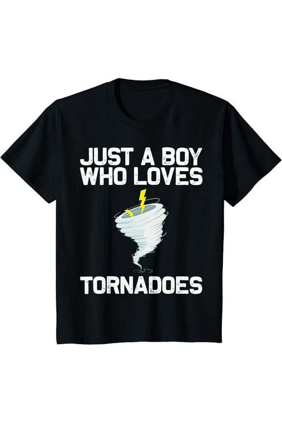 Funny Tornado Gift For Boys Kids Hurricane Weather Chaser T-Shirt