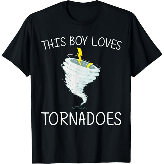 Funny Tornado Gift For Boys Kids Hurricane Weather Chaser T-Shirt