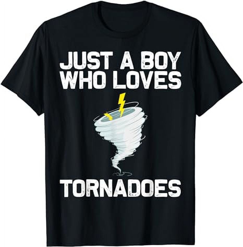 Funny Tornado Gift For Boys Kids Hurricane Weather Chaser TShirt