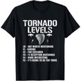 thumbnail image 1 of Funny Tornado Levels - Storm Chasing Tornados T-ShirtMen and women, Black T-shirt, size: Extra large, 1 of 4