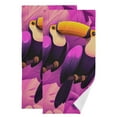 thumbnail image 1 of Funny Toucans Hand Towel Absorbent Bath Towels for Bathroom Sports Gym(28.3" X 14.4") Set of 2, 1 of 8