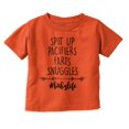thumbnail image 1 of Spit Up Pacifier Snuggle Babies Life Youth T Shirt Tee Girls Infant Toddler Brisco Brands 2T, 1 of 4