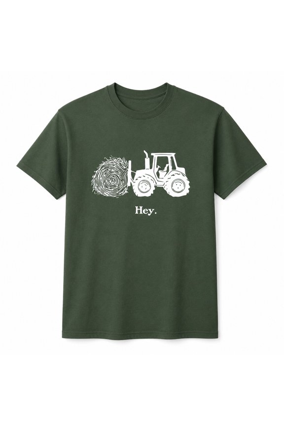 Funny Tractor Hay Pun T-Shirt, Farmer Humor Graphic Tee, Unisex Classic Fit