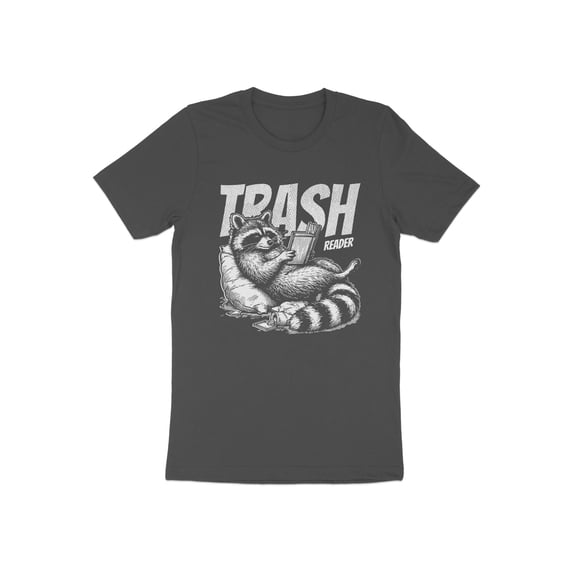 Funny Trash Reader Raccoon Bookworm Librarian Reading Gift T-Shirt Book Reading Nerd Raccoon Animal Birthday Presents Tshirt
