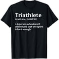 thumbnail image 1 of Funny Triathlete Art Men Women Triathlon Athlete Definition T-Shirt, 1 of 5