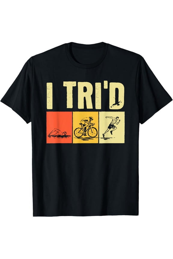 Funny Triathlon Design For Men Women Triathlon Sport Lovers T-Shirt