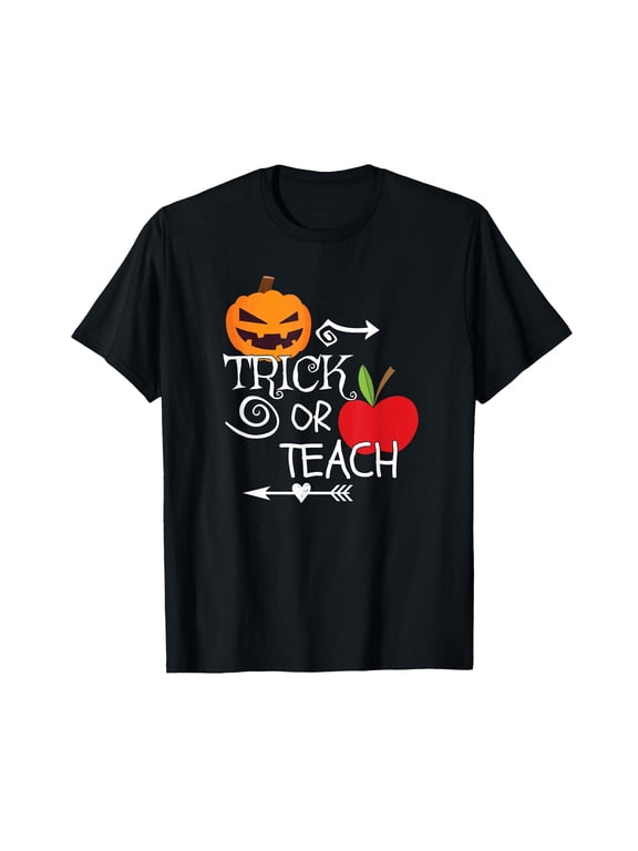 Funny Trick Or Teach Easy Halloween Teacher Costume T-Shirt