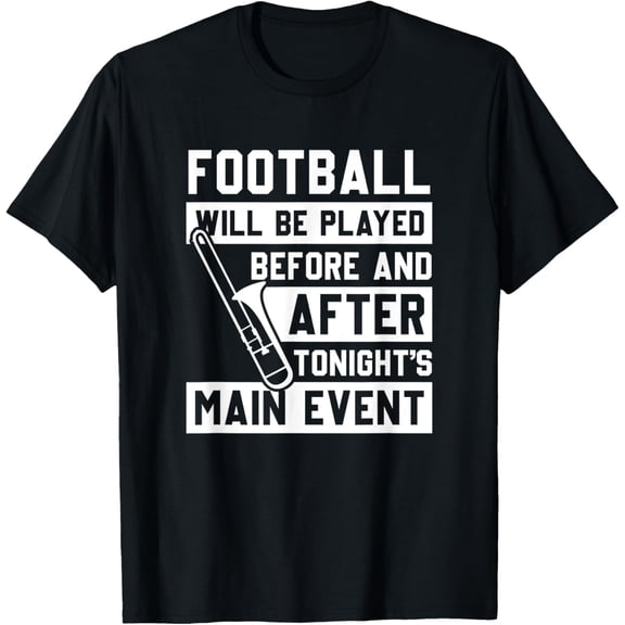 Funny Trombone Player Marching Band T-ShirtMen's and women's gift, black and white T-shirt, size: Extra large S-4XL