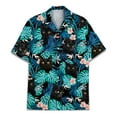 thumbnail image 1 of Funny Tropical Cat Hawaiian Shirts for Men Summer Beach Cats Button Down Mens Casual Hawaiian Shirts Short Sleeve 3, 1 of 7
