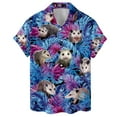 thumbnail image 1 of Funny Tropical Opossum Hawaiian Shirts For Men Opossum Casual Mens Hawaiian Shirts Short Sleeve Button Down Shirt Men, 1 of 7