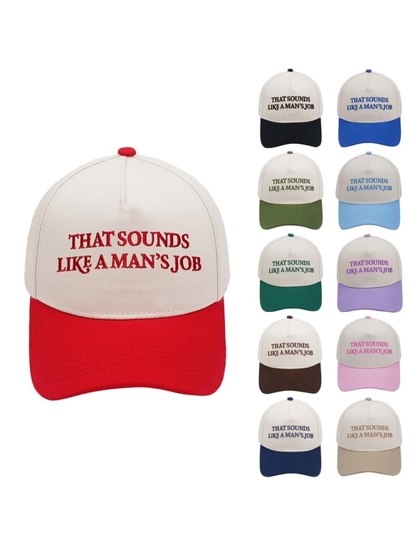 Funny Trucker Hat for Women Adjustable Baseball Cap Embroidery Fashion