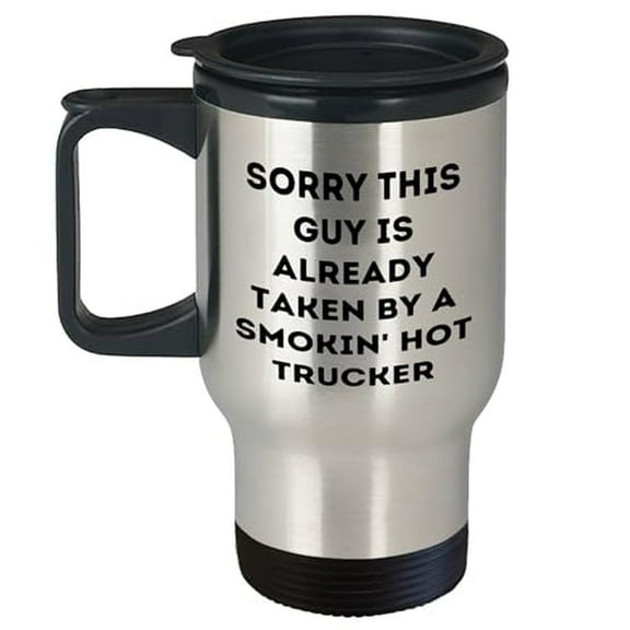 Funny Trucker Travel Mug - Perfect Gift for Truck Driver Dads on Father's Day