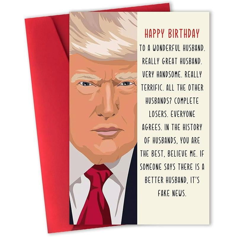 Funny Trump Birthday Card for Dad, Happy Fathers Day Card, Humor Father ...