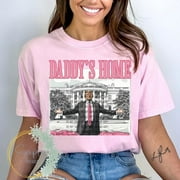 MIRACLESPIRIT Funny Trump Pink Daddys Home Shirt, Republican Shirt, Trump 2024 Shirt, Patriot Republican Shirt, Donald Trump Shirt, President 2024 Shirt