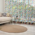 thumbnail image 1 of Funny Tulle Curtains with Rod Pocket, Playful Friendly Monsters Cartoon Characters with Funny Expressions, Sheer Drape for Wedding Party 2 Panels, 7 Sizes, Multicolor, by Ambesonne, 1 of 3