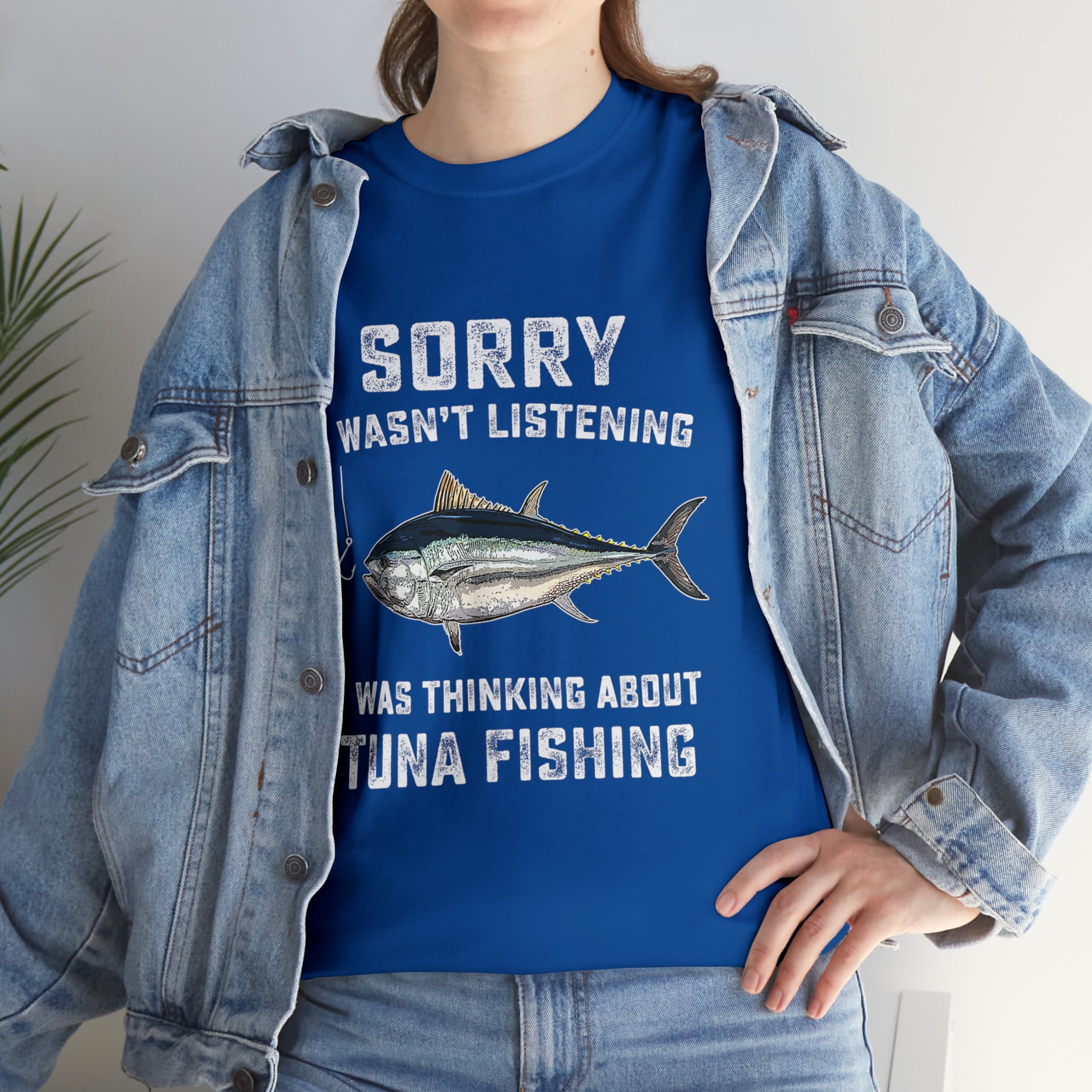 Funny Tuna Fishing Gag Musky Tuna Humor Fisherman Tshirt 