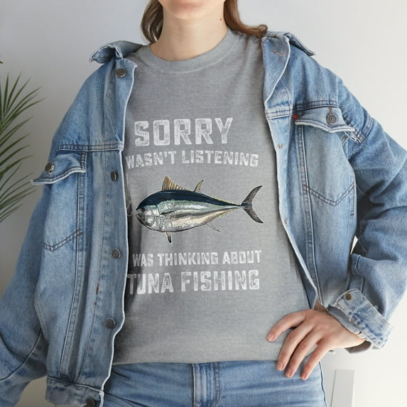 Funny Tuna Fishing Gag Musky Tuna Humor Fisherman Tshirt