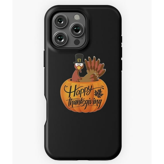 Funny Turkey In Pumpkin For Mom Dad Phone Case for iPhone 16 15 14 13 ...