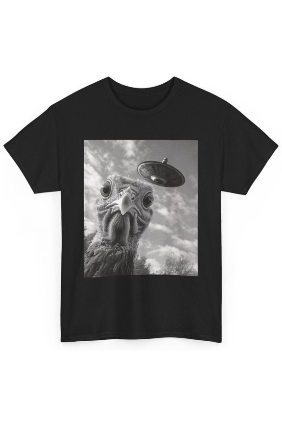 Funny Turkey Selfie UFO Thanksgiving T-Shirt