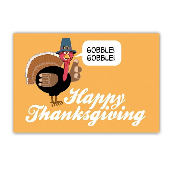 Funny Turkey Thanksgiving Postcards - 4 x 6 Happy Thanksgiving Postcards - 40 Th