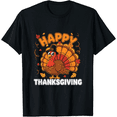 thumbnail image 1 of Funny Turkey Thanksgiving Shirt for Men Adults,Fall Holiday Casual T-Shirt, 1 of 7