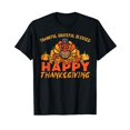 thumbnail image 1 of Funny Turkey Thanksgiving T-Shirt for Men Women Cotton Summer Top Tee, 1 of 3
