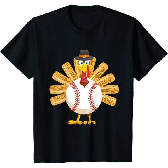 Funny Turkey Tie Fall Thanksgiving Family Dinner T-Shirt