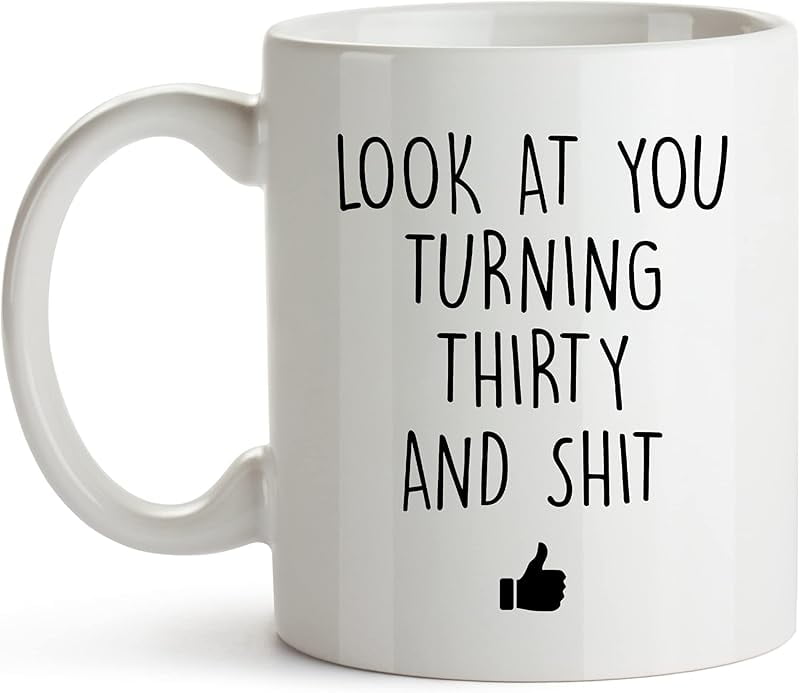 Funny 30th Birthday Mug - 11oz Ceramic Coffee Cup With "1989 Brewed To Perfection All Original Parts" Design