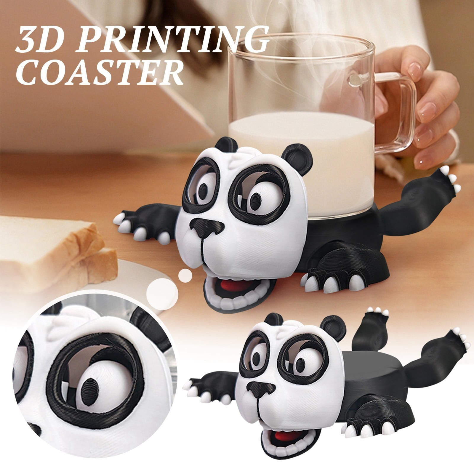 EASYLEE Pop-Up Screaming Turtle Coaster - Funny DIY Cup Holder & Stress Relief Toy For Desk Or Home Decor (Green)