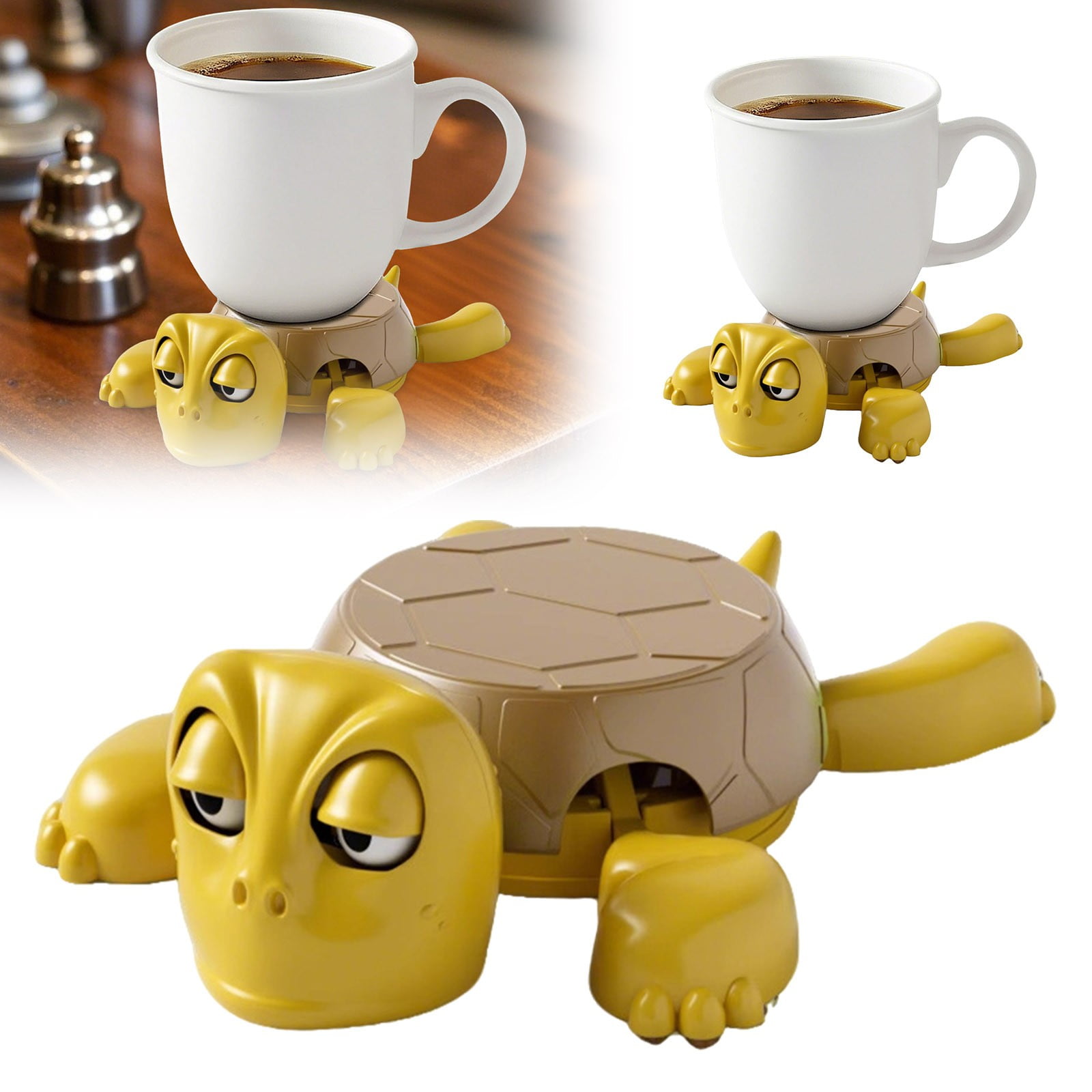 Funny Turtle Cup Holder Screaming Sea Turtle Coaster With Funny ...