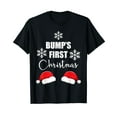 thumbnail image 1 of Funny Twin Pregnancy Announcement Christmas Baby Shower Gift T-Shirt, 1 of 5