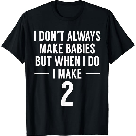 Funny Twins Announcement Tshirt for Mom to Be T-Shirt