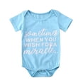 thumbnail image 1 of Funny Twins Baby Bodysuits Matching Outfit Boys Girls Rompers When You Wish You Get Two Print Cotton Short Sleeve Rompers Baby Boys Girl  one-piece  Twins Clothes, 1 of 1