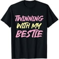 thumbnail image 1 of Funny Twins Day Twin Matching Twins Women Girls T-Shirt, 1 of 4