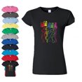 thumbnail image 1 of Funny Type Colorful Nostalgia Cassette Printed T-Shirt Womens Graphic T-Shirt Soft and Comfy Shirt, Lightweight Shirt Color Black Large, 1 of 3