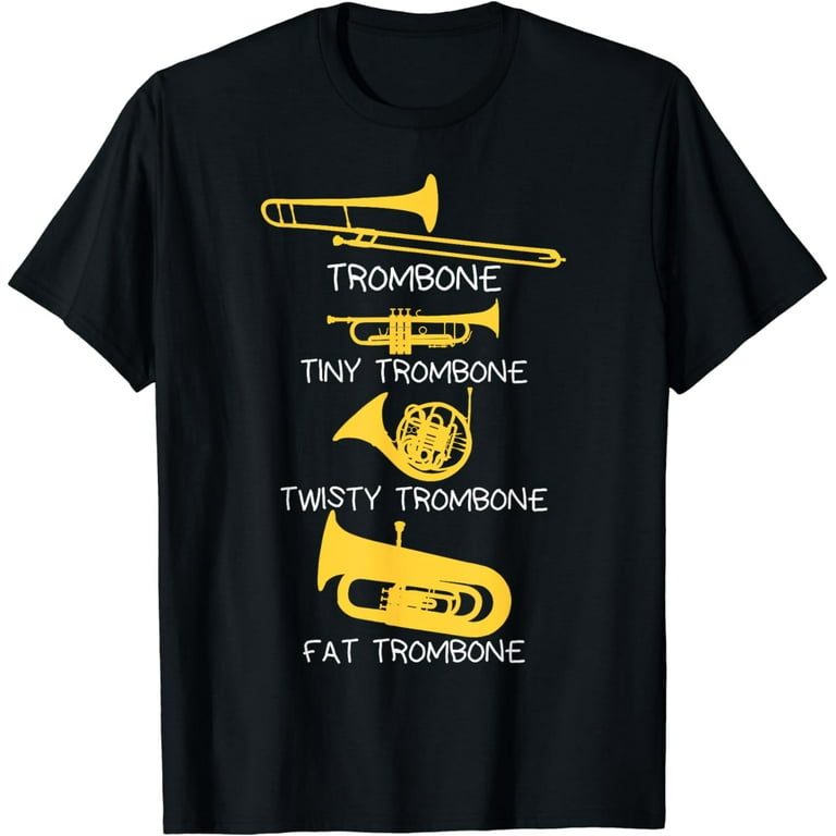 Funny Types Of Trombone Player T-Shirt, Marching Jazz Band Funny Types Of Trombone Player T-Shirt, Marching Jazz Band