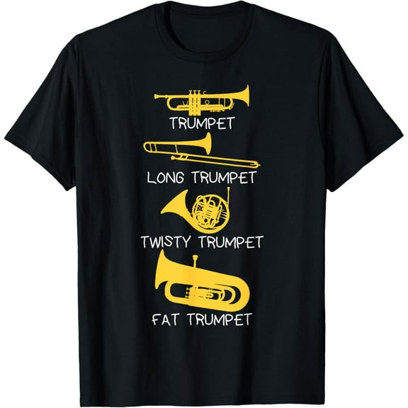 Funny Types of Trumpet Player T-Shirt, Marching Jazz Band T-Shirt