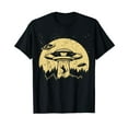 thumbnail image 1 of Funny UFO Alien Abduction Cat Flying Perfect Aliens Lover T-Shirt, 1 of 5