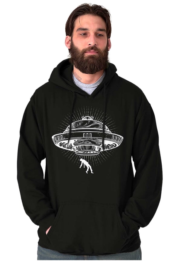 Funny UFO Alien Abduction Humor Hoodie Sweatshirt Women Men Brisco Brands S