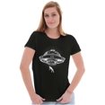 thumbnail image 1 of Funny UFO Alien Abduction Humor Womens Slim Fit Graphic Tee Brisco Brands X, 1 of 5