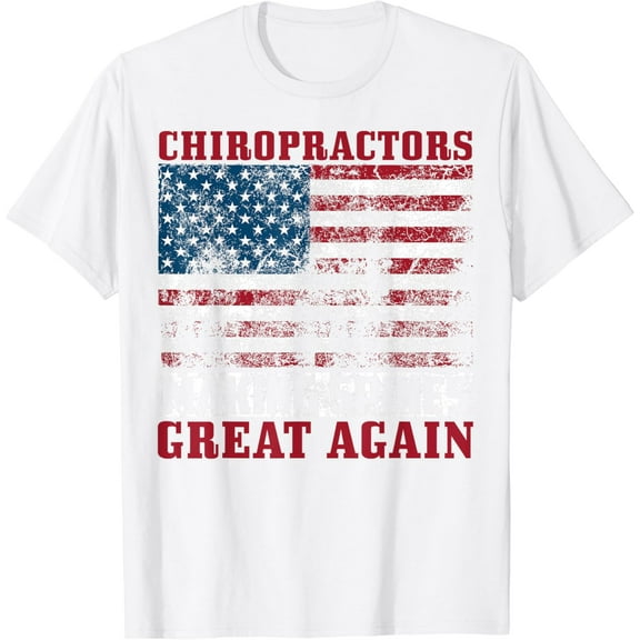 Funny USA Chiropractor Gift American Chiropractic Men Women T-Shirt