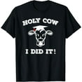 thumbnail image 1 of Funny Udderly Proud Graduation Gifts - Holy Cow I Did It! T-Shirt, 1 of 4