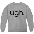 thumbnail image 1 of Funny Ugh Expression Youth Sweatshirt Storm Grey YLG, 1 of 1