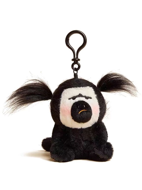 Funny Ugly White Faced Monkey Plush Doll Keychain Pendant For Bag Backpack Cute Stuffed Animal Toy Gift For Girls