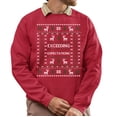 thumbnail image 1 of Funny Ugly Xmas Sweater, Funny Christmas Sweatshirt, Exceeding Expectations Ugly Christmas Sweater, Xmas Sweater, 1 of 5